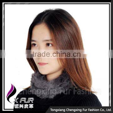 CX-E-10C Wholesale Good Quality Knit Rabbit Fur Elastic Head Band photo-5