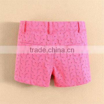 Latest High Quality Mom and Bab Branded Girls Shorts Woven Design photo-2