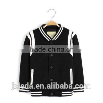 Children Boys Striped Sleeve and Hem Fleece Jacket photo-6