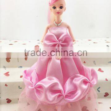 2016 Best Selling Beautiful Handmade Long Doll Clothing Barbie Doll Girl Dress photo-6