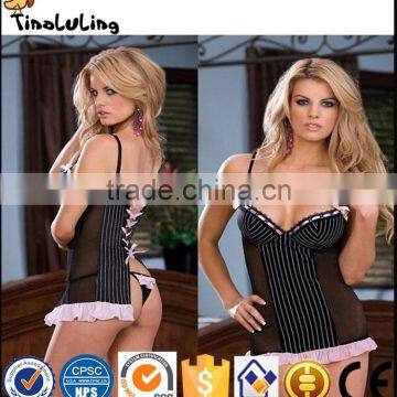 Tinaluling black and pink sexy lace back japanese mature women sexy lingerie