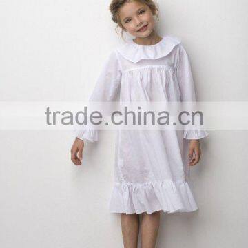 Europe Girls Dress Kids Ruffle Long Sleeve Dress Girls Frock Designs