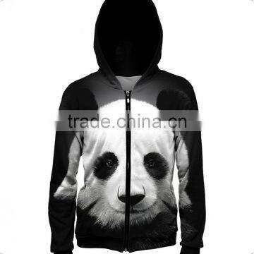 Fashion Design Womens 3D Animal Print Hoodie All Over Sublimated Full Zip Hoodie Dye Sublimation Printing Hoodie Wholesale
