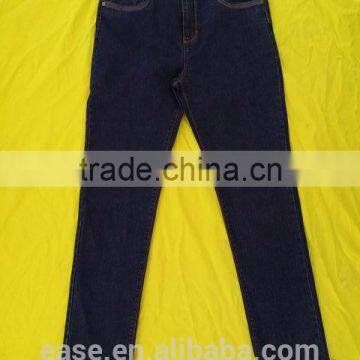 Ladies Slim Leg Jean With Metallic Stitch photo-4