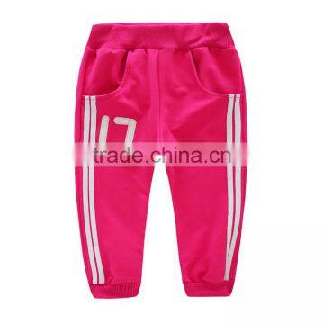 Wholesale Custom Made Hot Kids Girls Cotton Sport Trousers Sportswear photo-3