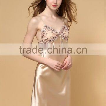 Sexy Satin Night Skirt Pajamas Sleepwear photo-6