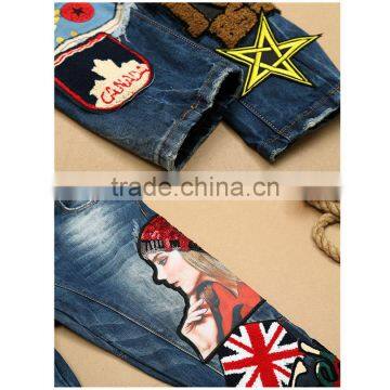 2017 New Summer Fashion Hole Jeans Men Long Trousers photo-5