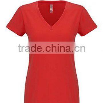 Next Level Apparel Women's Sueded S/S V-Neck Tee - Made From 60% Combed Ring-spun Cotton and 40% Polyester Jersey. photo-5