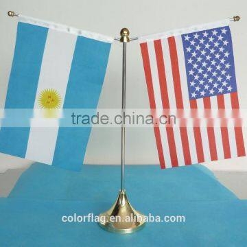 hot sales desk flag with base