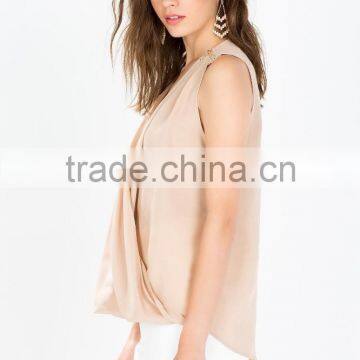 Elegant Zip Shoulder Surplus Front Evening Clothes Women 2015 photo-5