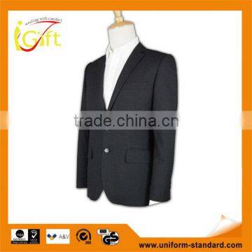 two button good quality anti-wrinkle customizable mens suit nice slim fit suits