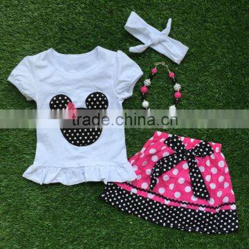 wholesale girls boutique children's outfit 2017new fashion baby girl outfit