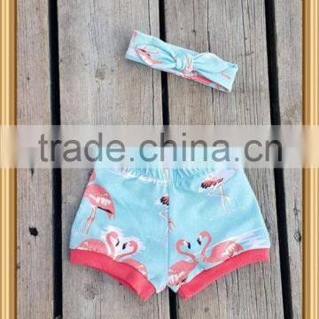 Flamingo designs baby shorts childrens boutique clothing flamingo shorts persnickety remake flamingo ruffle shorts