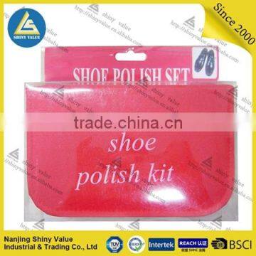 High Quality OEM Shoe Polish Set in Polyester Bag