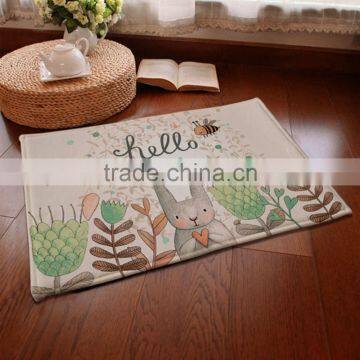 2016 Practical 1Pcs Fashion Kawaii Cartoon Rabbit Print Floor Mat Rectangle Carpet Doormats for Living Room Anti-Slip Rugs photo-2