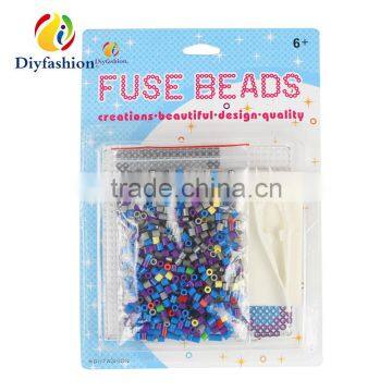 Diyfashion 5mm Mini Hama Perler Beads Set With Puzzle Iron Paper and Twezzer Toys for Kids 18092 photo-2