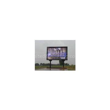 Steel / Aluminum P16 DIP Outdoor Advertising LED Display 1R1G1B 20x20