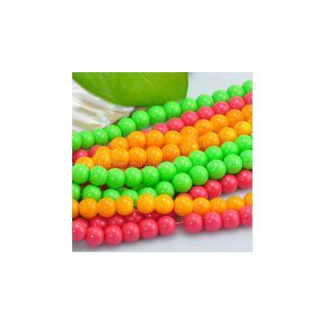 Fashion Multicolored colors loose pearls beads, wholesales 6mm glass pearls beads Factory prices