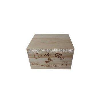 Excellent Wooden Wine Gift Box For 6 Bottles MH-WB-15028