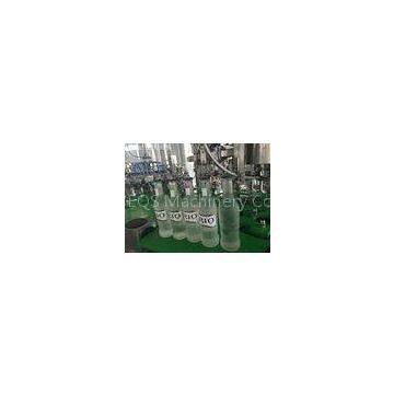 Small Glass Bottle Champagne / Sparkling Wine Filling Machine , High Efficiency 3 in1 Filling Machin