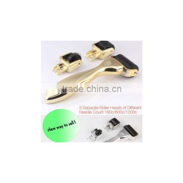 Hot sale facel and body beauty derma roller with stainless needles for promotion L013B