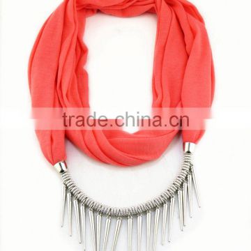 fashion acrylic jewelry pendant scarf