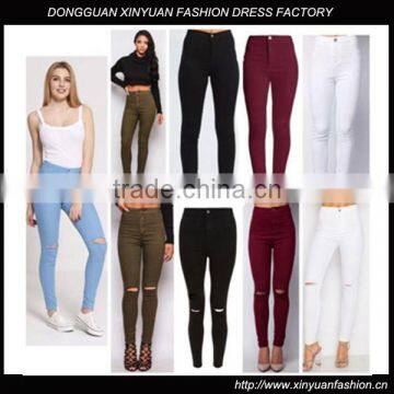 Ripped jeans Women Sexy Skinny Jeans Womens High Waisted Legging pants