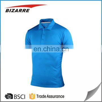 Compressed blank bamboo blue polo shirt custom logo