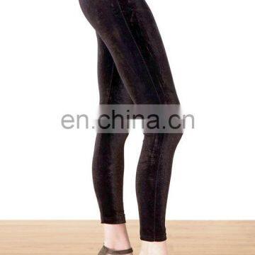 Women warm leggings elastic high waist, velvet thick slim stretch thick trousers