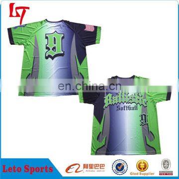 New style custom sublimation printing softball jersey from China