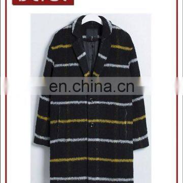 England-Style Men Mix Wool Long Coat for Winter