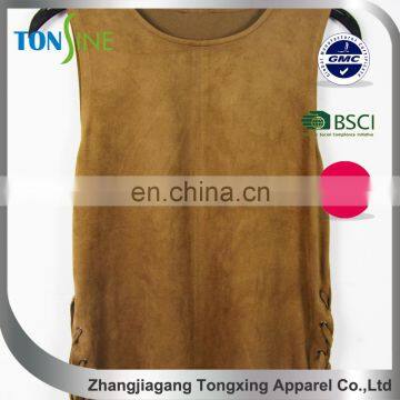 Women's Suedette Eyelet Top photo-4