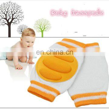 Professional amazon supplier soft cotton baby knee pads for crawling girl/bay