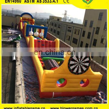 Three part combo inflatable obstacle course adults