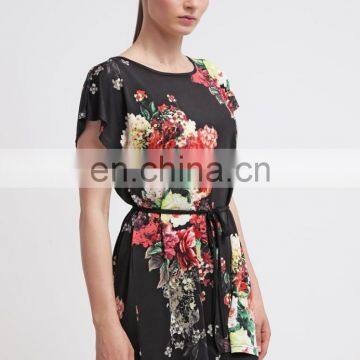 Big Flower Wholesale Tunic For Elegant Ladies Summer Wear photo-2