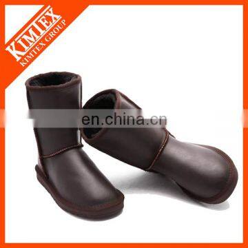 chocolate leather boots