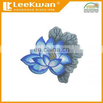 Lotus/Water Lily Flower Embroidery Patch/Rose Applique photo-2