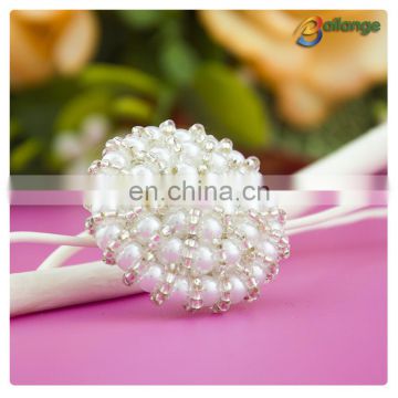 Wholesale handmade accessories beaded manufacturing polyester button