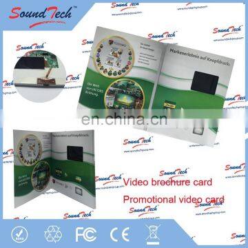 Manufacture video greeting cards, brochure card video, video business card