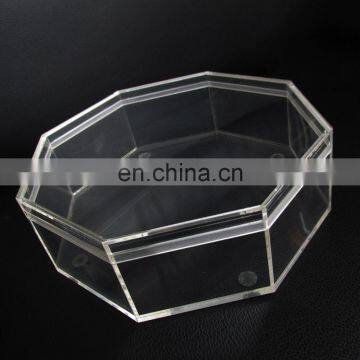 Octagonal structure clear acrylic candy box