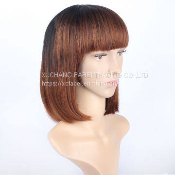 Short Fashion Style Top Quality Hot Selling Virgin Human Hair Wig photo-2