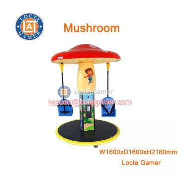 Zhongshan amusement swing chair mini Mushroom flying chair kiddie rides