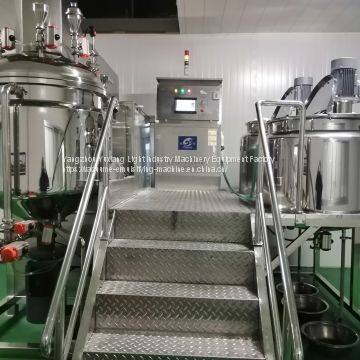 New Design 50L Vacuum Homogenizer Mixer / Face Cream Vacuum Emulsifying Machine / Cosmetic Mixing Tank Equipment
