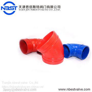 Ductile Iron Double Flange Expansio Metal Flange Joint Grooved Fittings Elbow photo-3