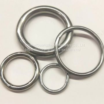 Custom All Sizes Metal Stainless Steel O Ring Round Buckle For Handbag/Marine