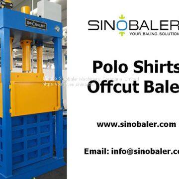 Polo Shirts Offcut Baler Machine