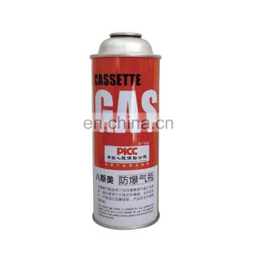 Empty camping butane gas cartridge 220g