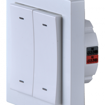Intelligent lighting control button panel push button switches