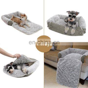 Pet Mat Cushion for Dogs and Cats-Snuggly Orthopedic Sleeper With More Filling on 3 Sides-Nonslip and Waterproof Bottom photo-3