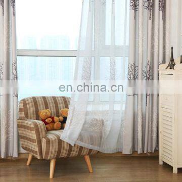 Manufacture Wholesale Custom Simple Cotton and Linen Printed Semi-shading Bedroom Living Room Curtain and Window Screen photo-7